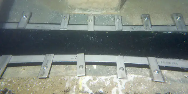 HydraTite seal installed over a joint in a box culvert