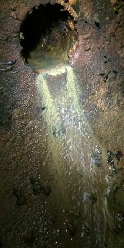 An unused offshoot in a pipe