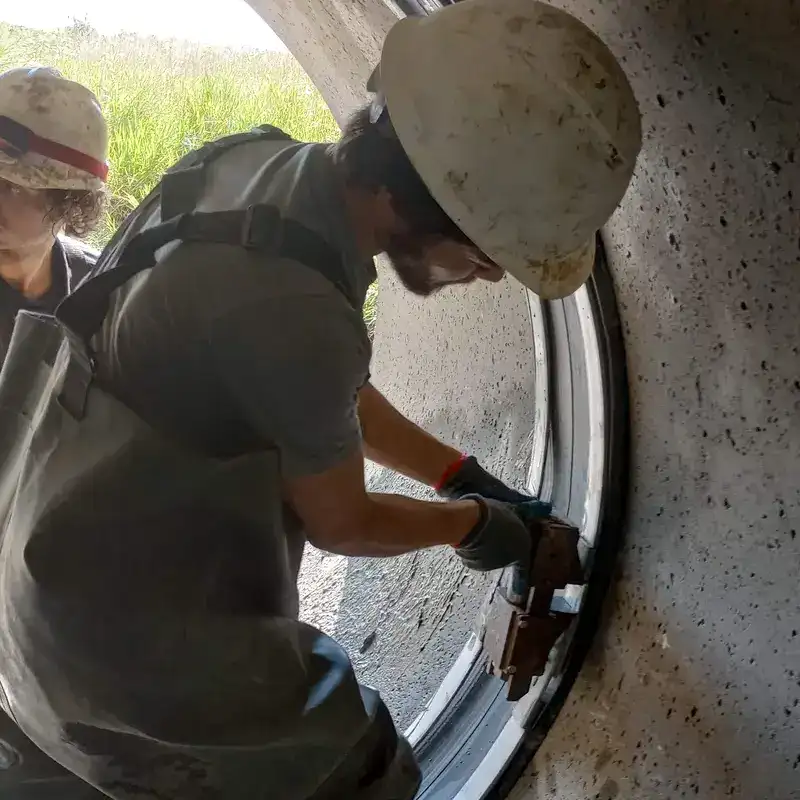 A Technician installing HydraTite