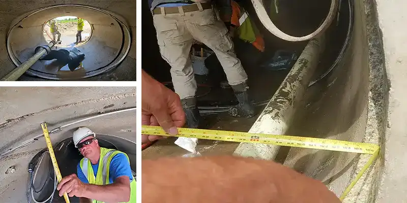 Preparing to repair an elliptical pipe