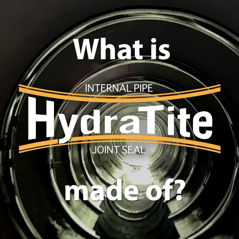 HydraTite installed over the joints in a pipe, 'What is HydraTite Made Of'
