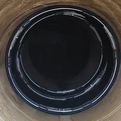 HydraTite installed over a joint to restore the pipe