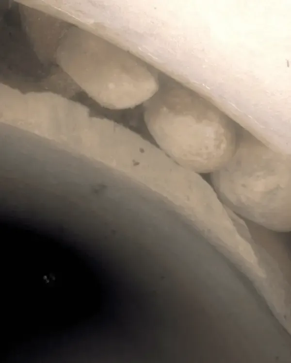 Severely separated joint in a concrete culvert
