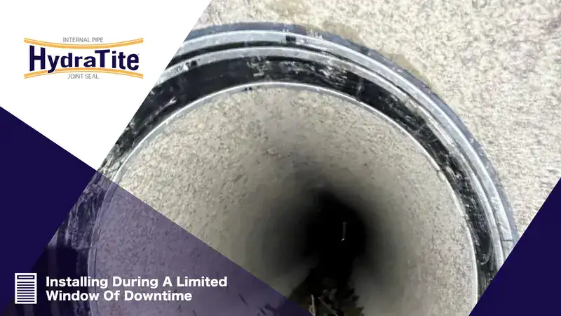 HydraTite sealing a joint from the inside