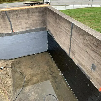 HydraWrap reinforcing the walls of a hydraulic jumps